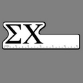 6" Ruler W/ Sigma Chi